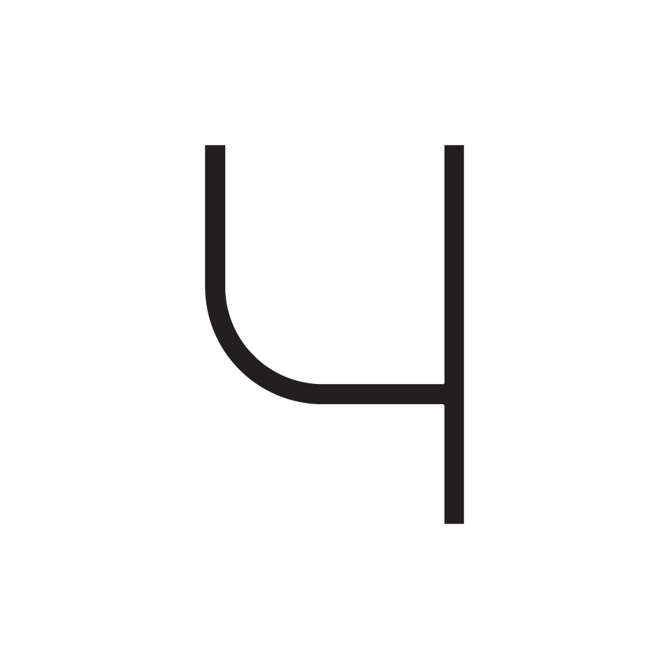 Artemide Alphabet of Light: lowercase letter 'h' formed by two vertical lines connected by a curved horizontal bar