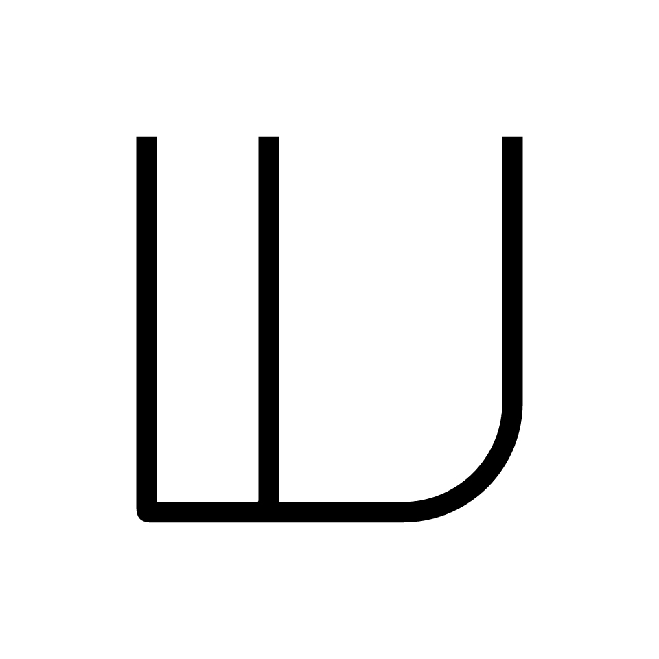 Artemide Alphabet of Light logo: stylized letter W formed by three vertical lines with a rounded bottom-right corner
