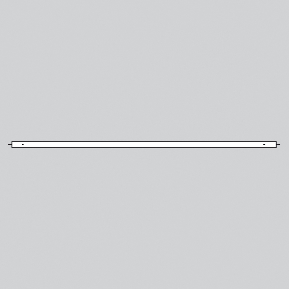 Artemide Alphabet of Light System: slim horizontal linear LED bar in white, designed for modular ceiling or wall installations