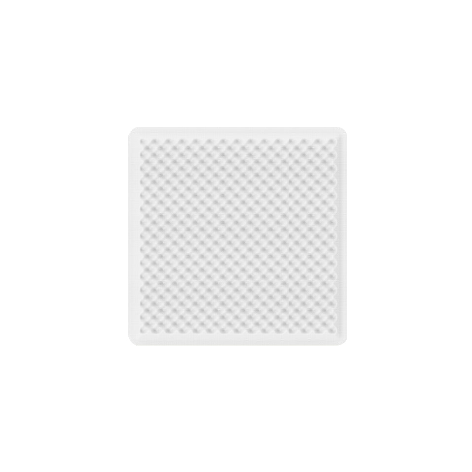 Eggboard Wall/Ceiling lamp by Artemide: square white diffuser with embossed diamond-pattern texture for soft, uniform light emission